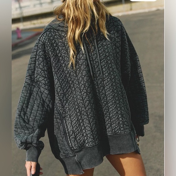 Free People FP Movement Sprint to the Finish Quilted Hoodie NWT Small - Picture 3 of 6